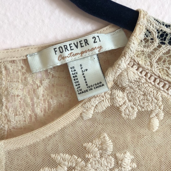 Forever 21 Contemporary Light Pink Long Lacy Dress - Picture 3 of 6